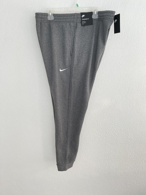 Men’s Nike Club Swoosh Fleece Tapered Sweatpants Grey 826431 Size 2xl ...