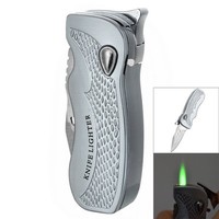 Fish Style Multifunctional Butane Gas Refill Windproof Flame Lighter / Knife Fish Style Multifunctional Butane Gas Refill Windproof Flame Lighter / Knife