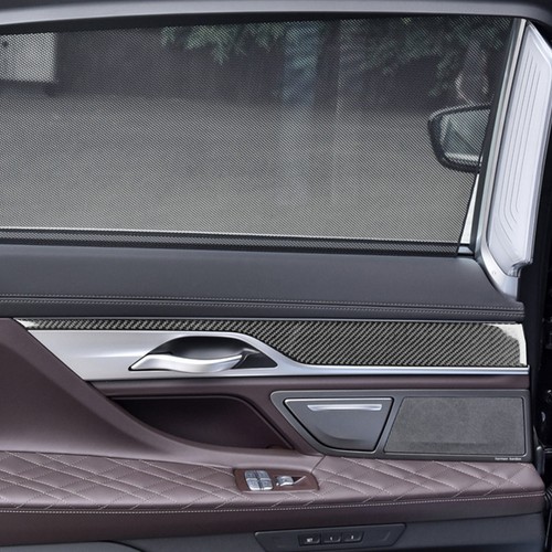 6Pcs Real Carbon Fiber Interior Door Panel Cover For BMW 7 Series G11 G12 15-22 - Picture 4 of 6