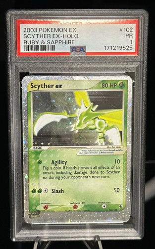 Scyther ex graded PSA 1 for sale on eBay