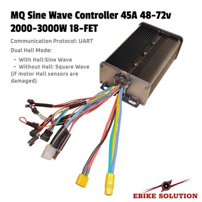 45A Controller 48V-72V 2000W 3000W 18FET Brushless Motor Dual Mode MQ OMD BLDC