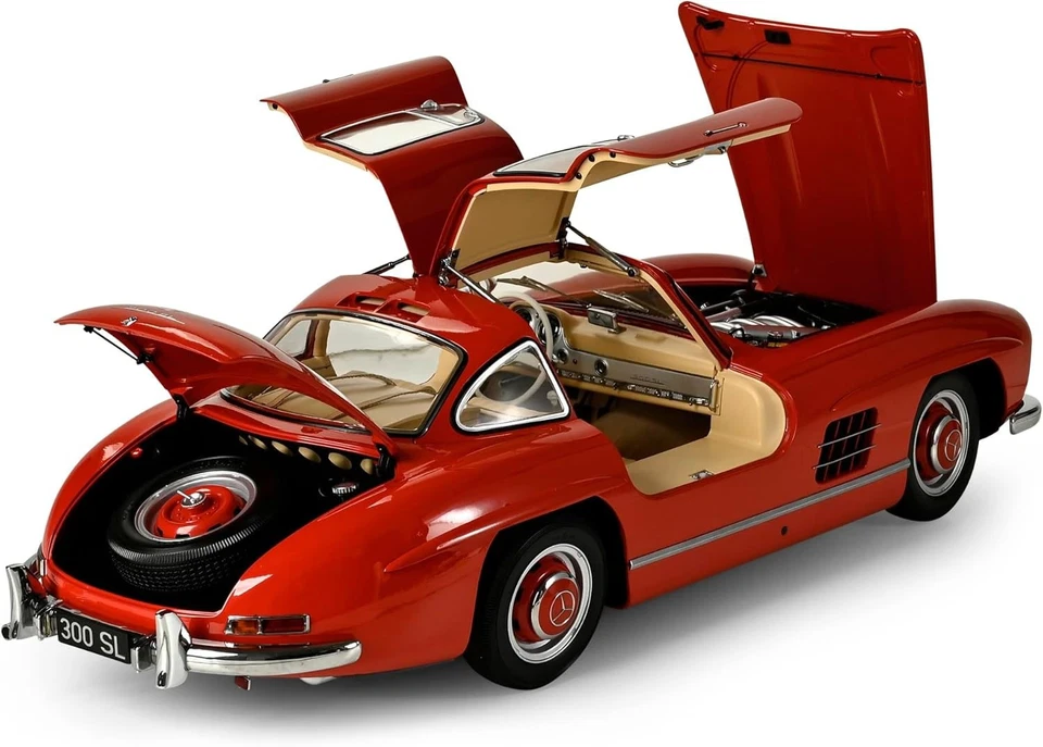 New IXO Models Mercedes Benz 300 SL 1:8 Model Car Red 20010114 KidBX - Immagine 2 di 4