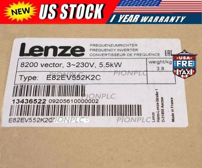 E82EV552K2C NEW LENZE E82EV552_2C Inverter Vector 8200 5.5kW E82EV552-2C-