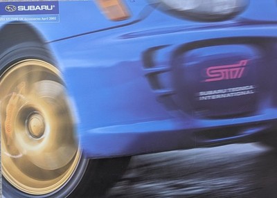 Subaru Impreza WRX STI Typ UK Zubehör Prospekt Pub.Nr. SB210