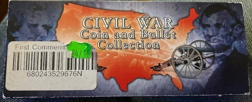 CIVIL WAR COIN AND BULLET COLLECTION WITH COA