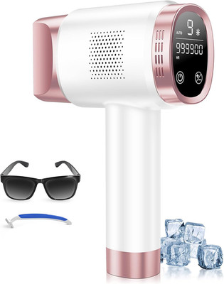 IPL Laser Haarentfernungsgerät für Frauen Männer, Schmerzfrei Eiskühlender Haarentferner M