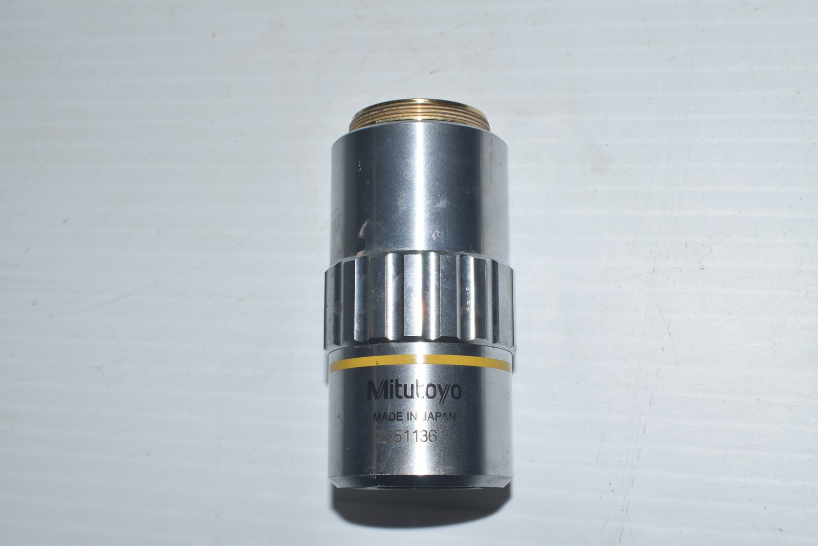 MITUTOYO M PLAN APO 10X / 0.28 ∞/0 f=200 MICROSCOPE OBJECTIVE LENS (DUJ14)
