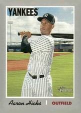 2019 Topps Heritage #373 Aaron Hicks