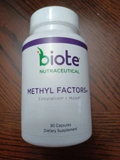 Biote Nutraceuticals - Methyl Factors+ - Circulation + Mood 90 Caps Exp 11/26