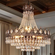 Crystal Chandeliers Vintage French Empire Cha...