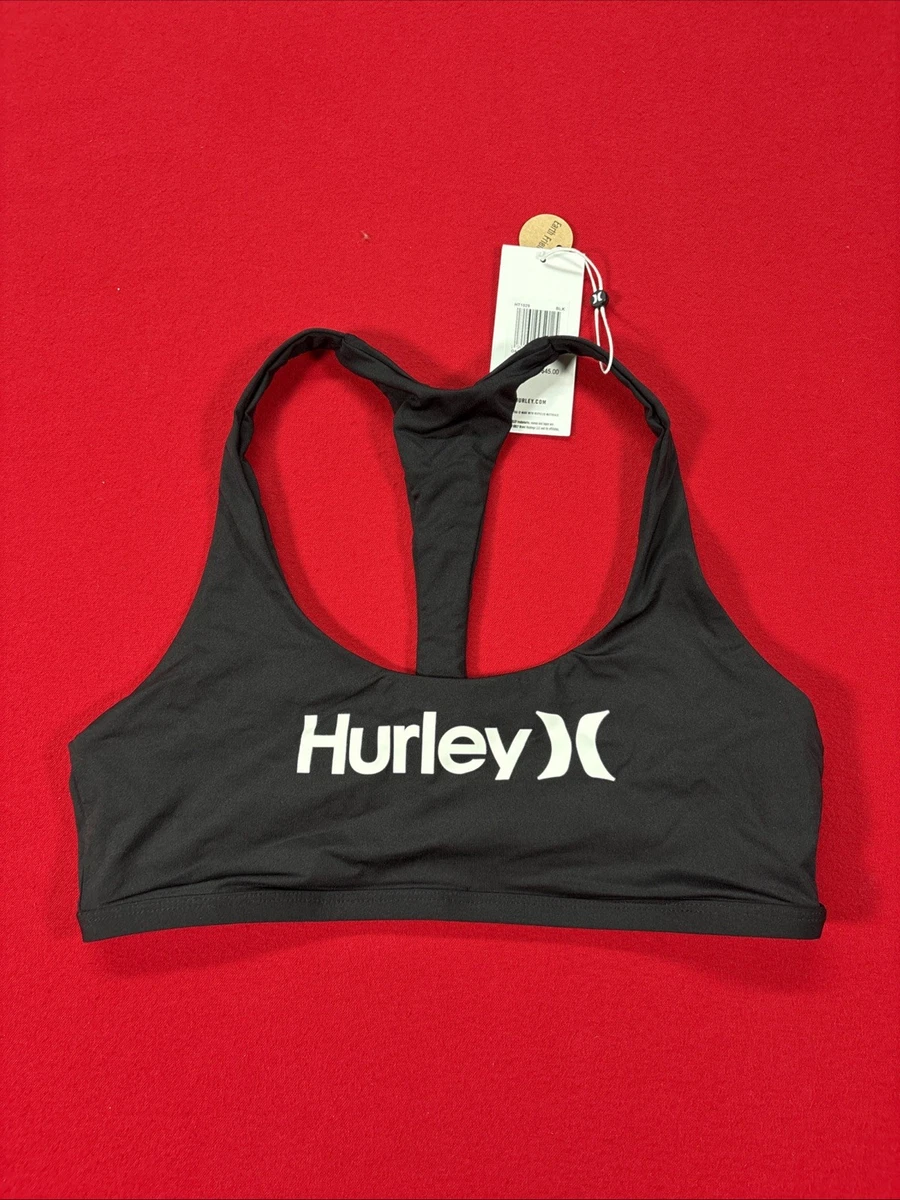 Hurley Top Bikini da Donna in Tinta Unita Regolabile