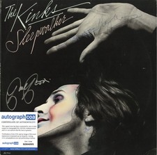 Kinks Sleepwalker vinyl record SIGNED Ray, Dave Davies, Jim Rodford, Mick. ACOA