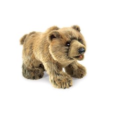 Folkmanis Grizzly Bear Hand Puppet Light Brown, 1 EA Fast Ship