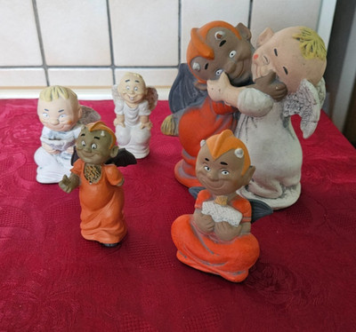 Teufel - Engel - Figuren  KMH 1994 - 5 Stück   Vintage aus Nachlass