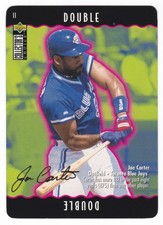 1996 Collector's Choice Joe Carter You Make The Play Double Gold Signature SP