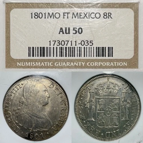 1801 Mexico 8 Reales — photo from the most recent tracked eBay sale