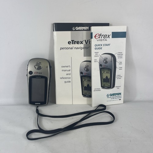 Garmin eTrex Vista Personal Navigator GPS Handheld Unit w/ Manual ~ TESTED