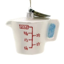 Old World Christmas Measuring Cup Ingredients Decorative Hanging Ornaments