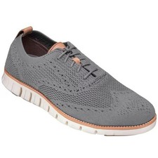 Cole Haan Men's Zerogrand Stitchlite Wingtip Oxf Ironstone/Ivory 11M