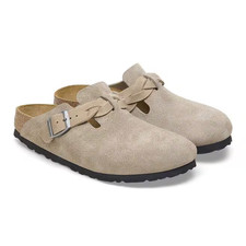 Birkenstock Boston Braided Suede Leather Women's Shoes Clogs Narrow--All Colors