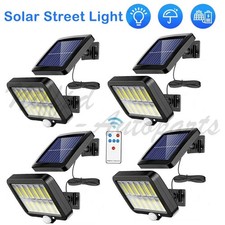 1-4X Outdoor Solar Wall Light LED Motion Sensor Bright Flood Street Lamp 3 Modes