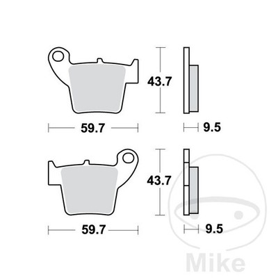 TRW SINTERED BRAKE PADS SI ALTN: 7323926