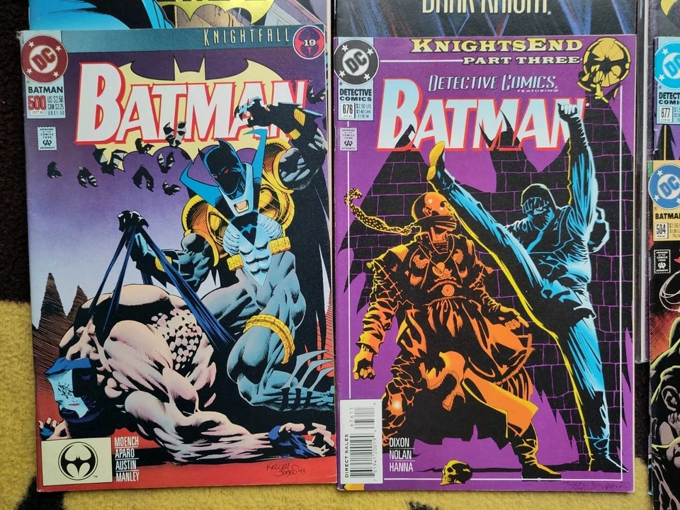 9 US DC DETECTIVE COMICS BATMAN KNIGHTSQUEST KNIGHTSEND KNIGHTFALL ab 494 500 x2 - Bild 3 von 4