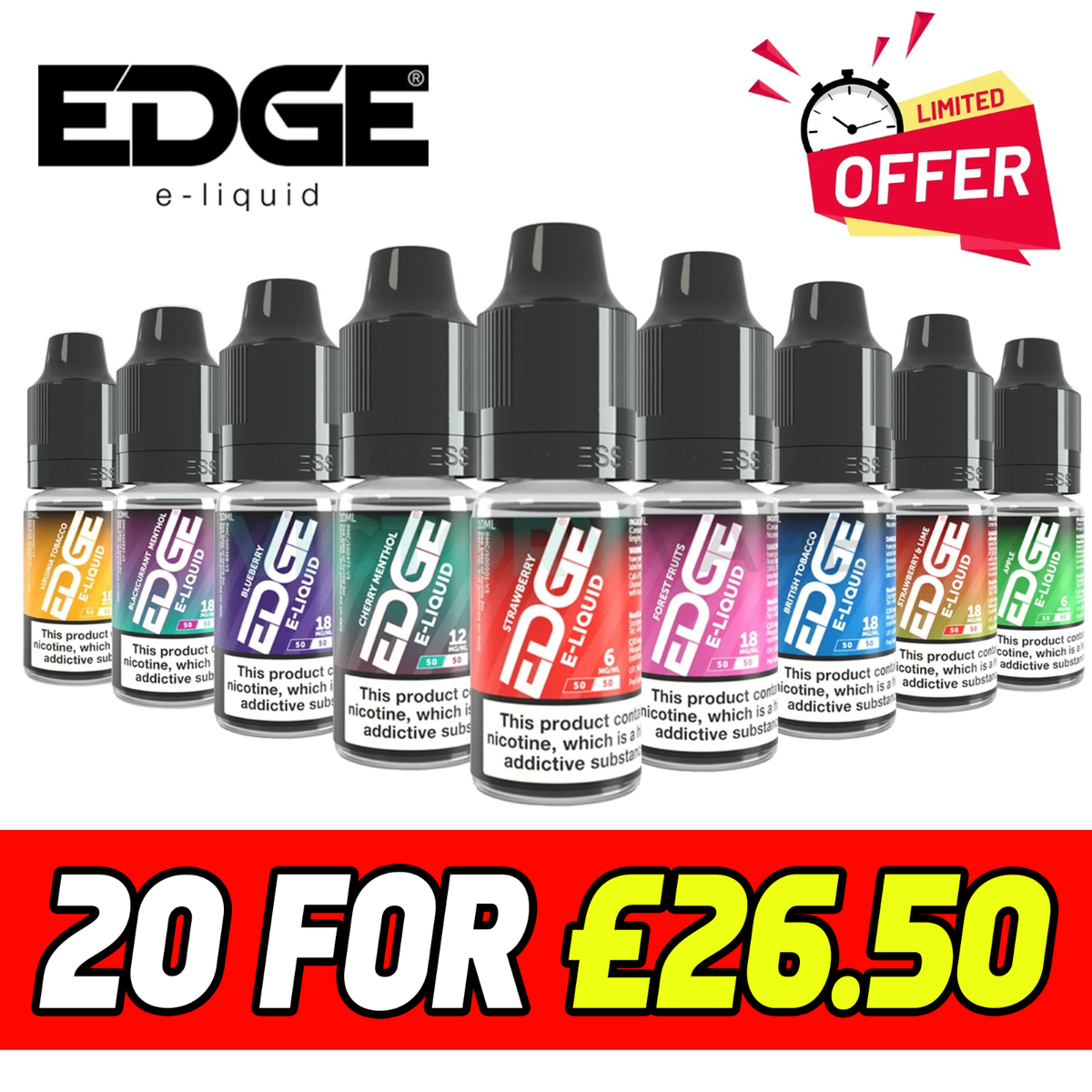 e liquid uk EDGE Core 50-50 Mint | £2.50 10ml E-Liquid main image 0