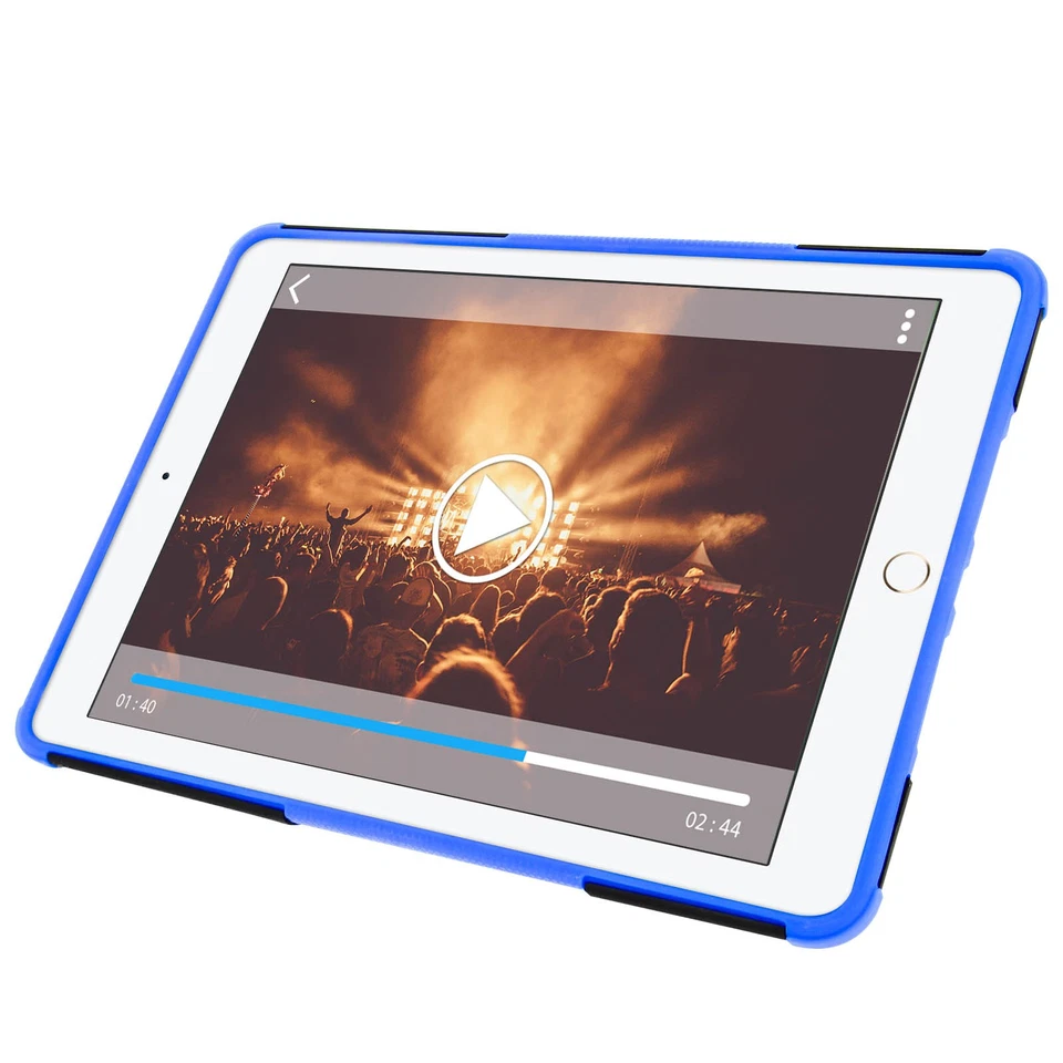 Shockproof Stand case for iPad 9.7 2017/iPad 2018 & Kickstand – Blue/Black - Image 2 of 4