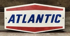 ATLANTIC Petroleum Co. (Standard Oil) Cast Iron Wall Sign, 8.75” x 17.25”