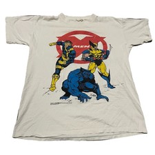 Vintage 1994 Marvel Xmen Wolverine Kids Single Stitch Rare Double Sided
