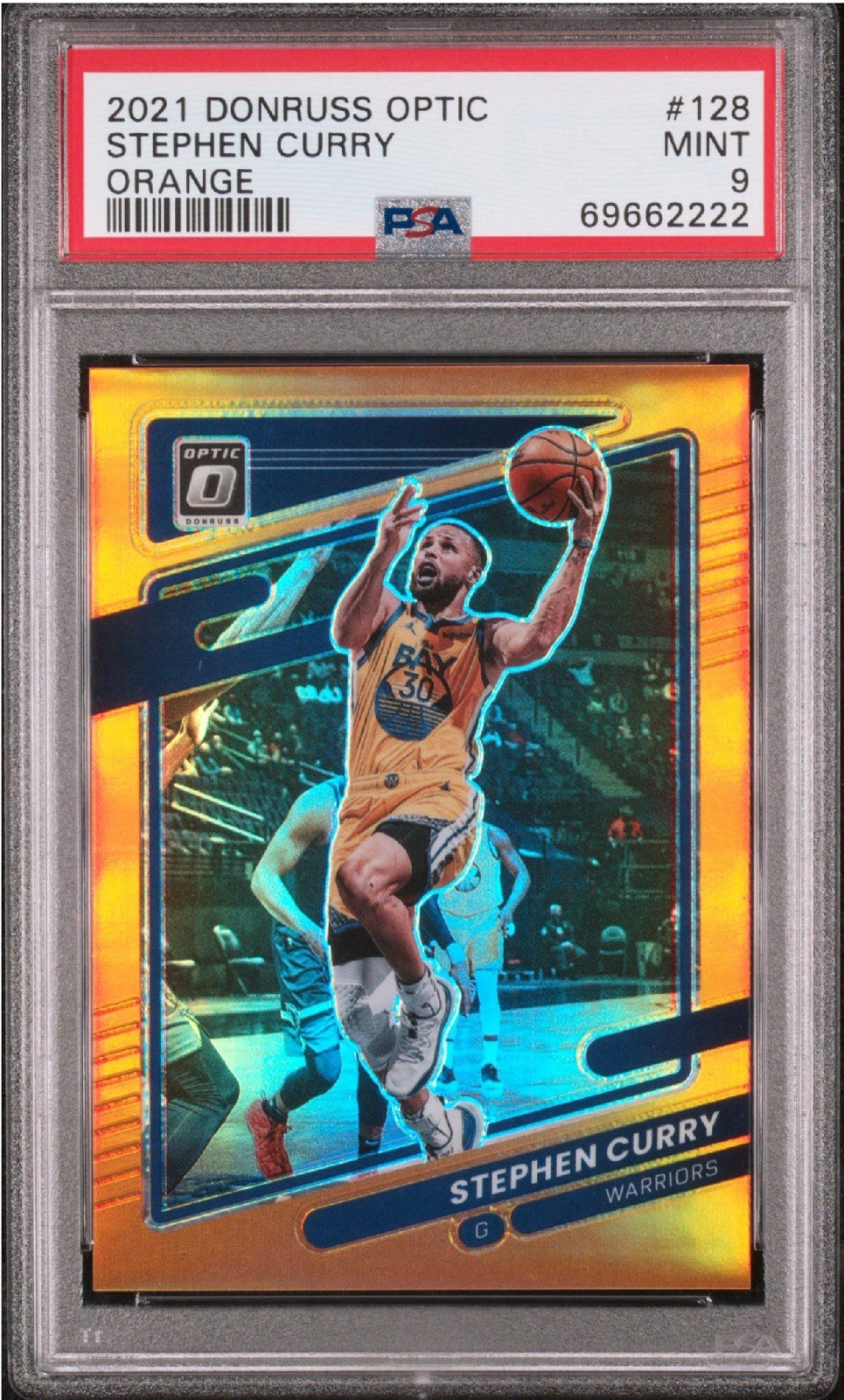 2021-22 Panini Donruss Optic - Stephen Curry #128 Orange Prizm /199