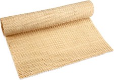 Rattan Webbing Roll 3.28ft x 15.7in Natural Woven Mesh for DIY Crafts