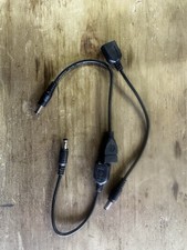 ((Qty Of 3) DC 5.5x2.1 To USB A Plug