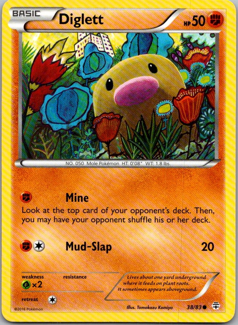 Diglett Common Generations 38/83 NM
