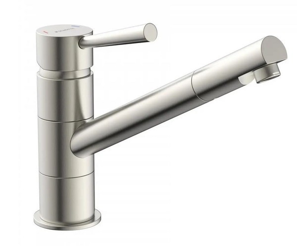 SpüLtischarmatur Hochdruck KüChenarmatur Wasserhahn KüChe In Edelstahloptik-image