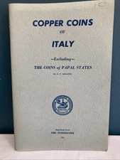 Copper Coins of Italy Excluding The Coins Of Papal States Eklund 1963 Numismatic