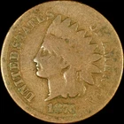 1876 INDIAN HEAD CENT ✪ GOOD G ✪ 1C PENNY COIN H ◢TRUSTED◣