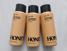 PINK By Victoria's Secret Nourishing Body Wash Pure Honey 12 FL.OZ.  LOT OF 3 