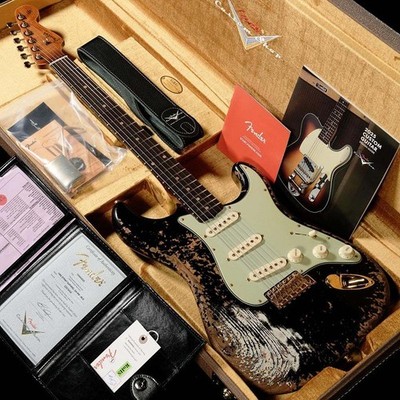 Fender Custom Shop Built 1962 Stratocaster Super Heavy Relic Black *Le71