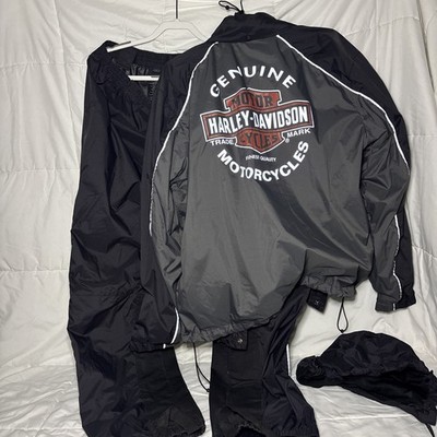 Harley-Davidson  Men's Roadway Rain Suit Gray & Black 98239-13VM