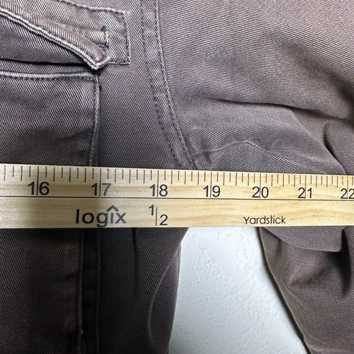 VTG Armani Exchange Designer Military Field Jacket Brown Zip Button Up Men S 90s - Picture 8 of 12