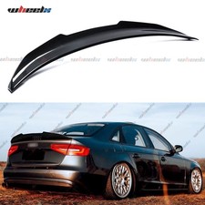 For 2013-2016 Audi A4 Sedan Highkick Painted Carbon Fiber Trunk Spoiler Wing Lip