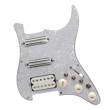 SAPHUE SSH-Coil Splitting Electric Guitar Pickguard Two Mini Humbucker + ONE