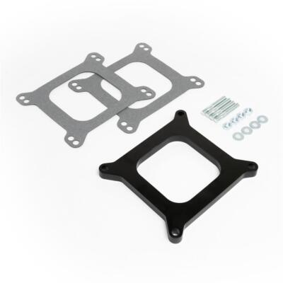 2-Piece Open Phenolic Carburetor Spacer Set - For Holley 4-Barrel On Chevy SBC/BBC - New 3 thumbnail image