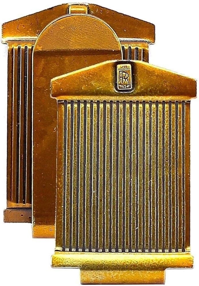 Rolls Royce Brass Gold Color $ Money Clip Vehicle Motor Car Grill Insignia