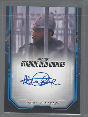 Star Trek Strange New Worlds Season 2 Emeka Menakaya (Bordered) Autograph