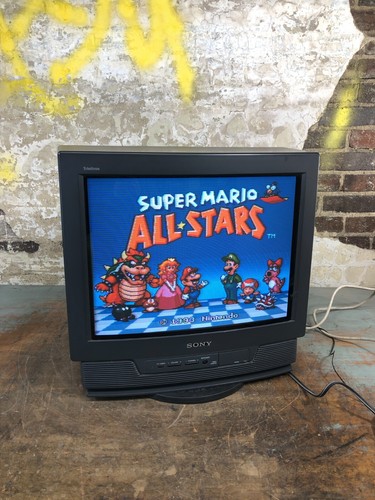 SONY Trinitron KV-20TR23 CRT TV 20" Retro Gaming Television 1993 Tested!