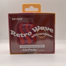 MVMT Retro Wave AirPods Case 1st  2nd Gen w/ Carabiner New Sealed Box
