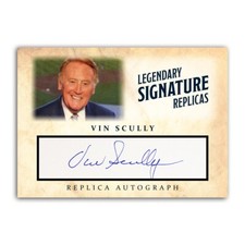Vin Scully Los Angeles Dodgers ACEO Replica Autograph Signature Baseball Card